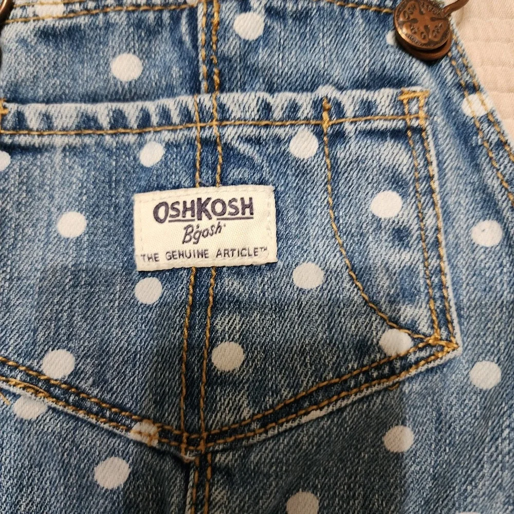 Overalls Oshkosh Toddler Girl's Polka Dot Denim 24 months‎ Classic